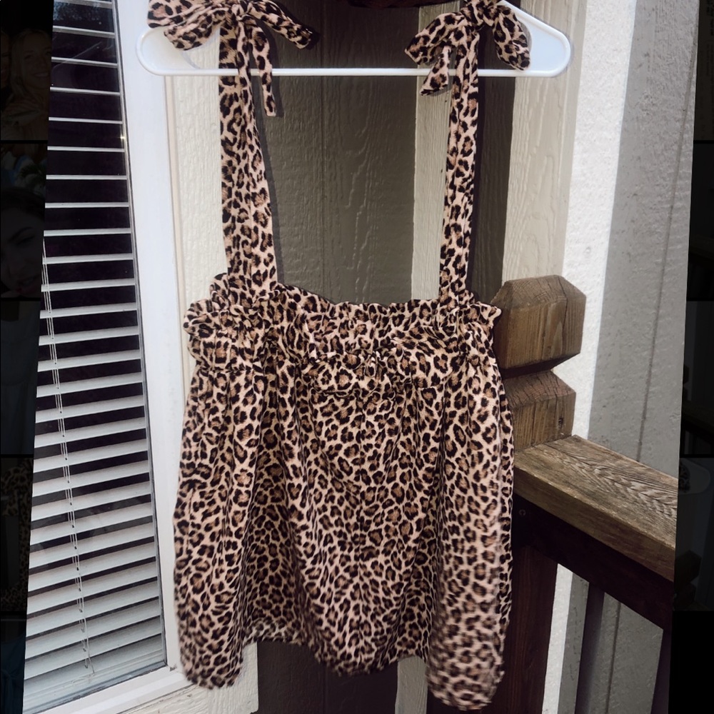 cheetah romper/skirt